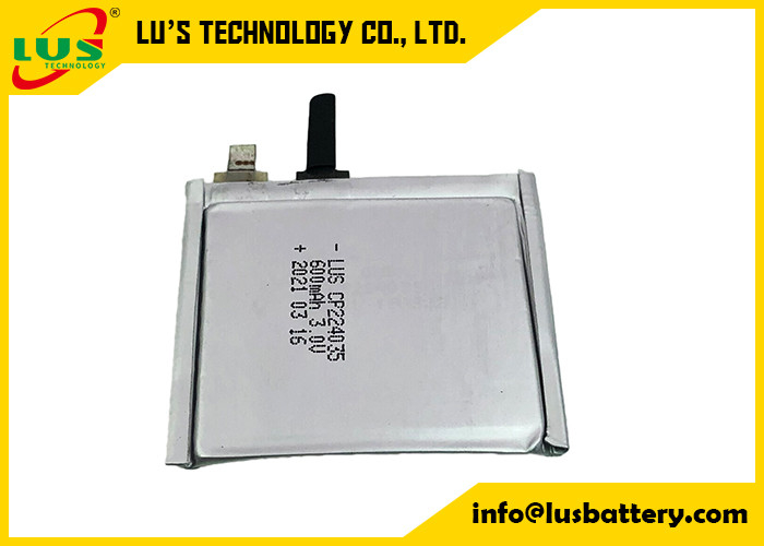Батарея 3.0V 600mah CP224035 пакета марганца лития мягкая для вызывать локатор