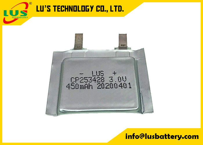 Вольт 450mah блока батарей CP253428 3,0 полимера RFID Li для бирки впрыски