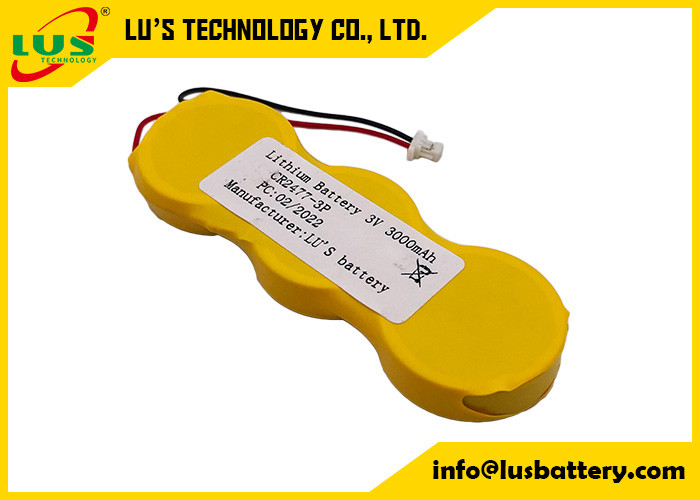 блок батарей CR2477 3p клетки кнопки 3v 3000mah в порядке соединителей проводов